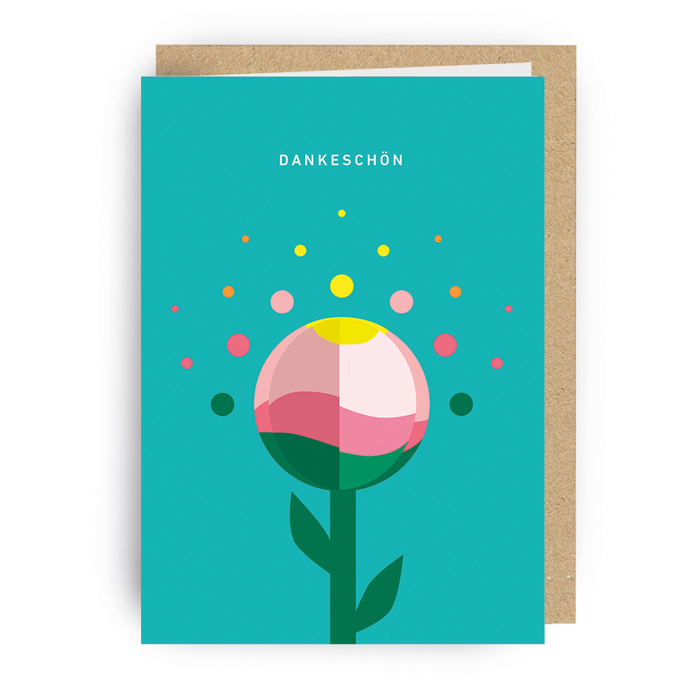 3D GREETING CARD Dankeschön (6 pieces)