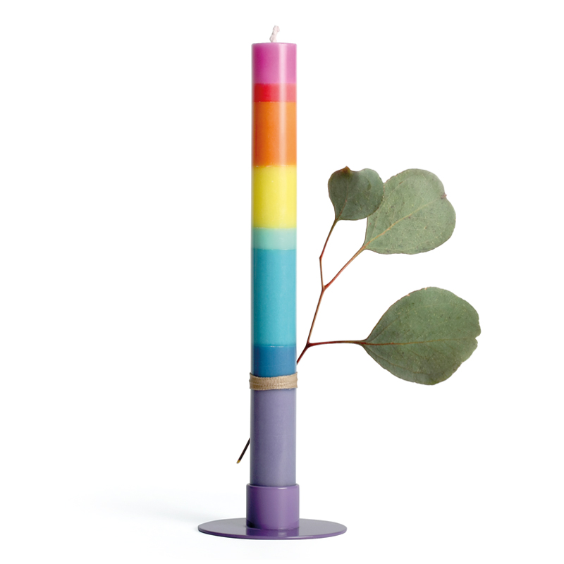 KERZE Regenbogen / Rainbow (12 Stück)