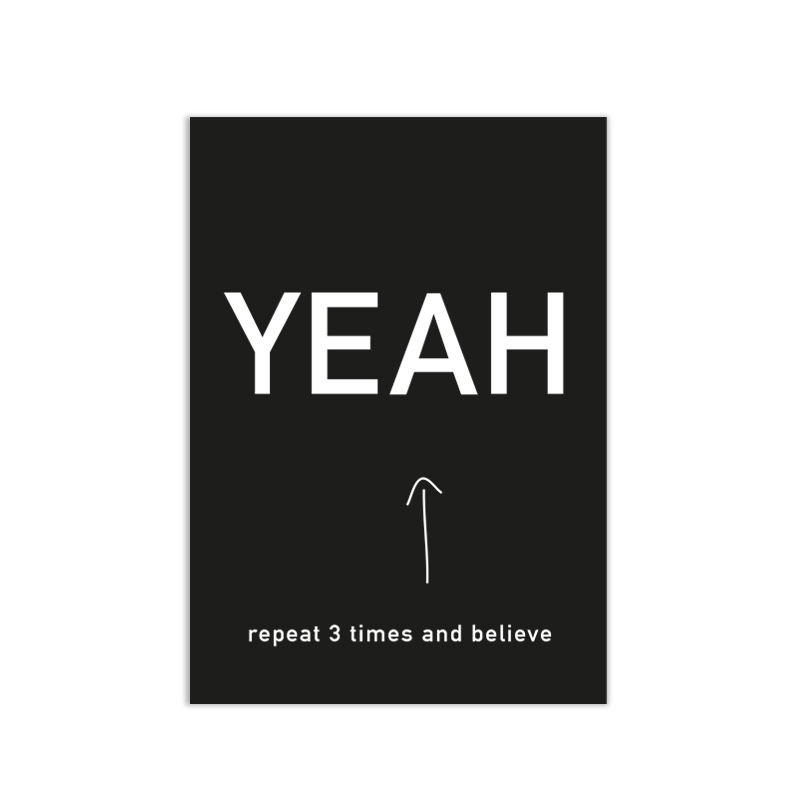 yeah believe postkarte