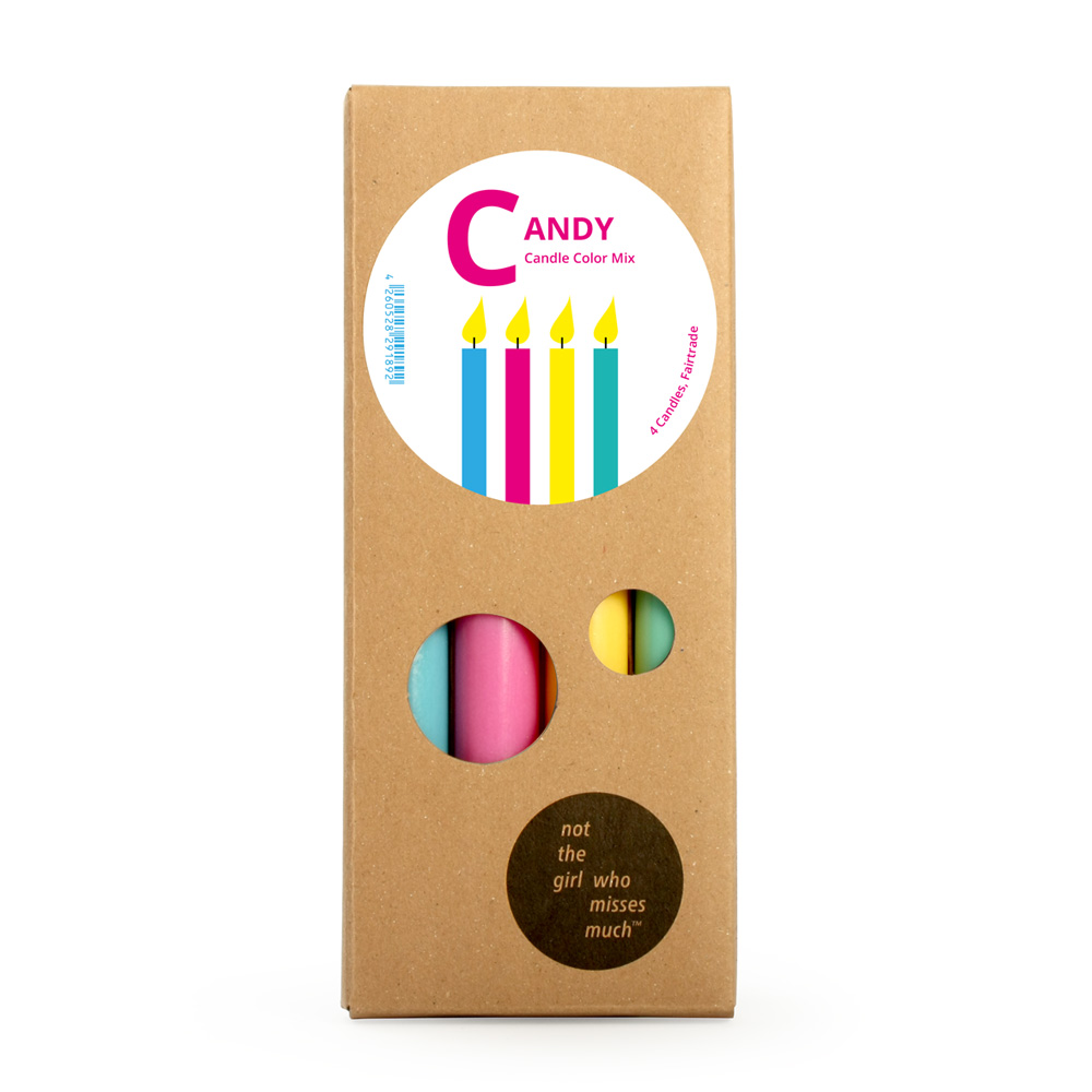 4 pcs Candle Set CANDY (6 pieces)