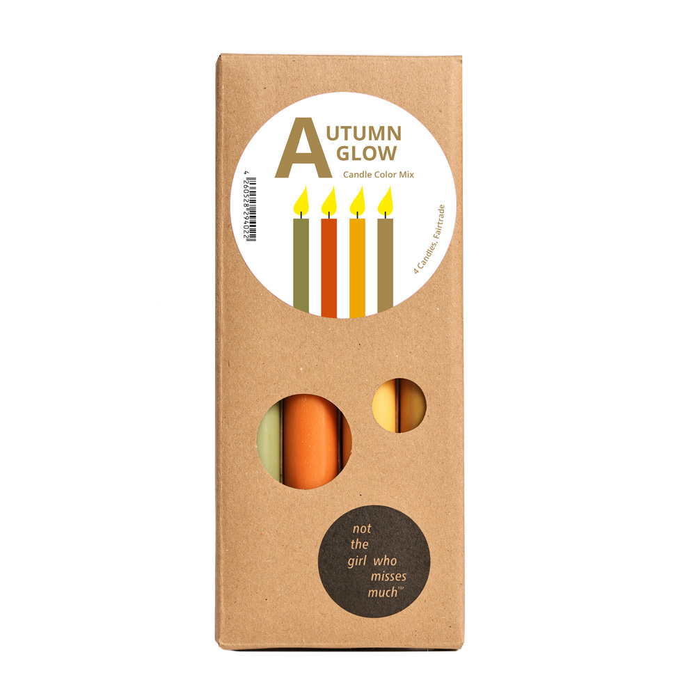 4 pcs candle set AUTUMN GLOW (6 pieces)