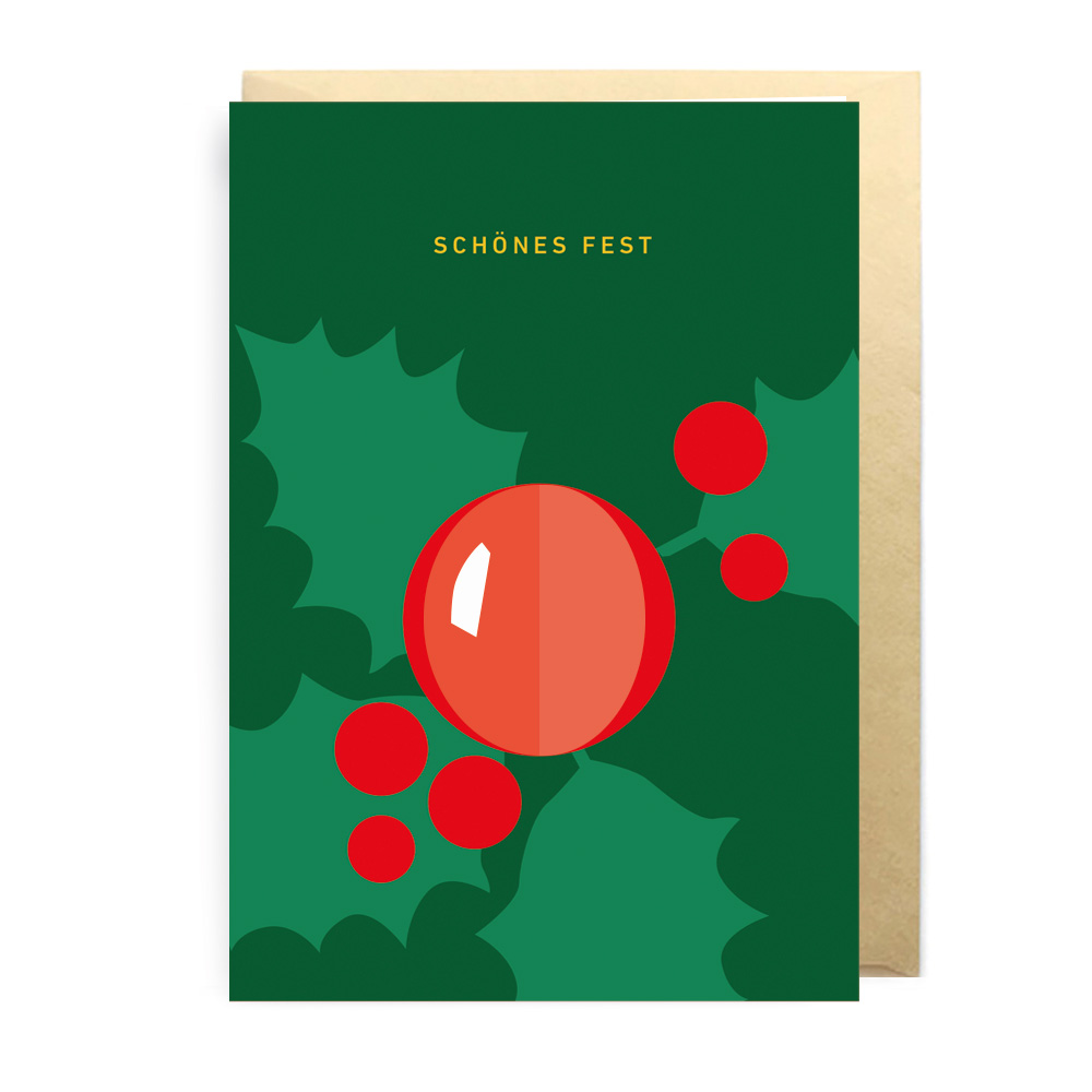 CARTE À VOLET 3D Ilex Schönes Fest (6 pièces)