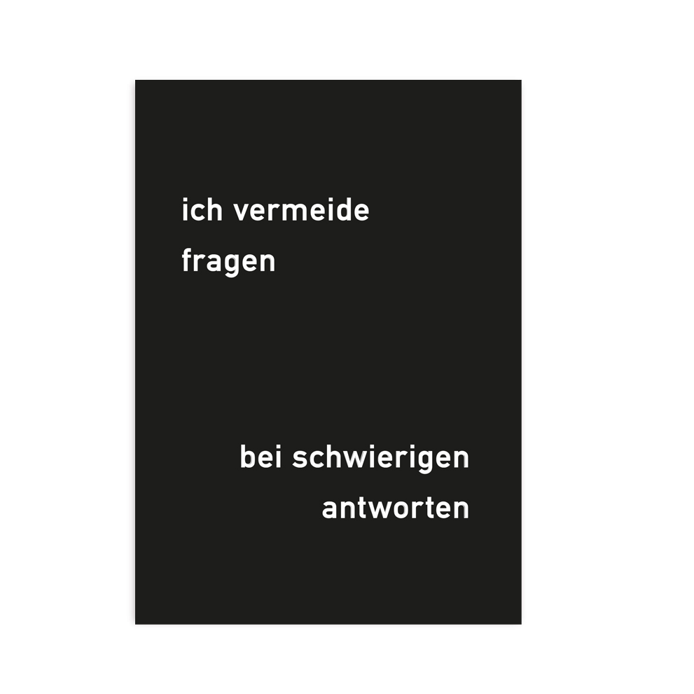 CARTE POSTALE ... schwierige Antworten (10 pièces)