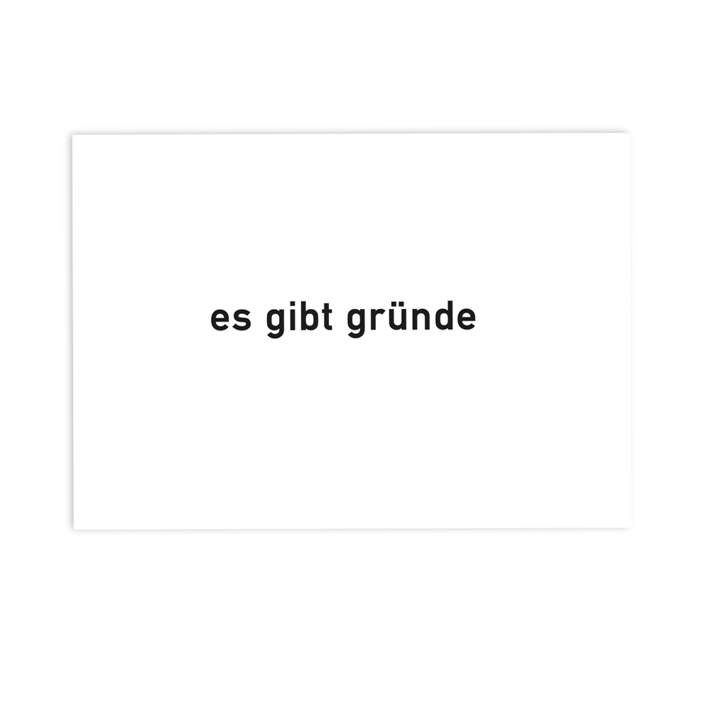 CARTE POSTALE Es gibt Gründe (10 pièces)
