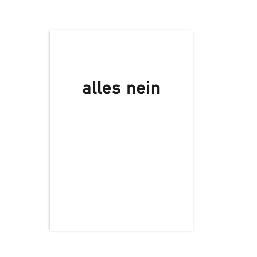 CARTE POSTALE Alles nein (10 pièces)