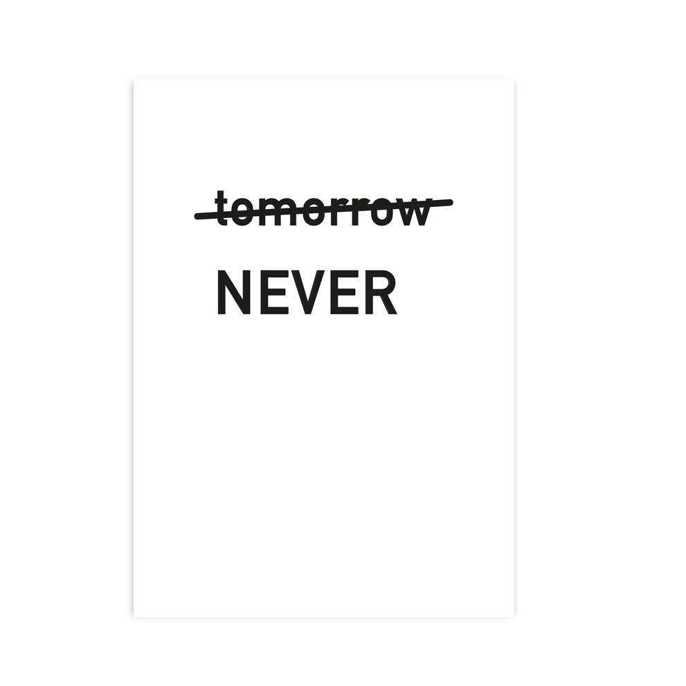 CARTE POSTALE Tomorrow / Never (10 pièces)